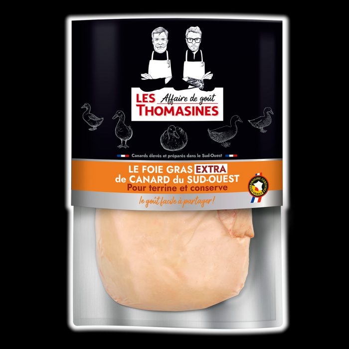 Foie gras de canard extra du Sud-Ouest pour terrine et conserve Les Thomasines