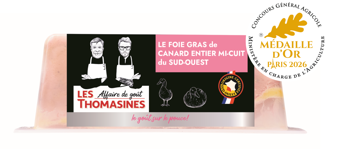 Foie Gras de canard entier mi-cuit IGP Sud-Ouest - Medaille d Or 2026